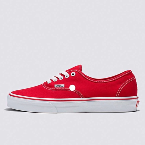 Men’s vans authentic red size 12 - Picture 2 of 4